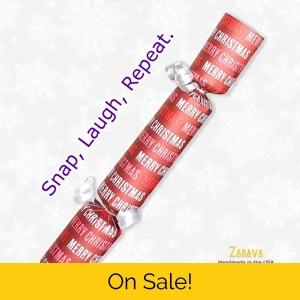 Merry Christmas on Cranberry - DIY Cracker Kit - Set of 6